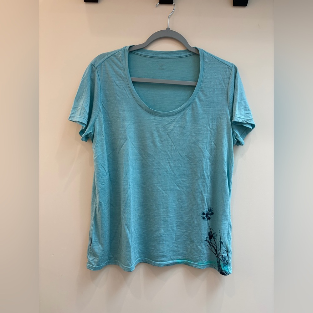 Icebreaker Merino Wool Scoop Neck Graphic Tee